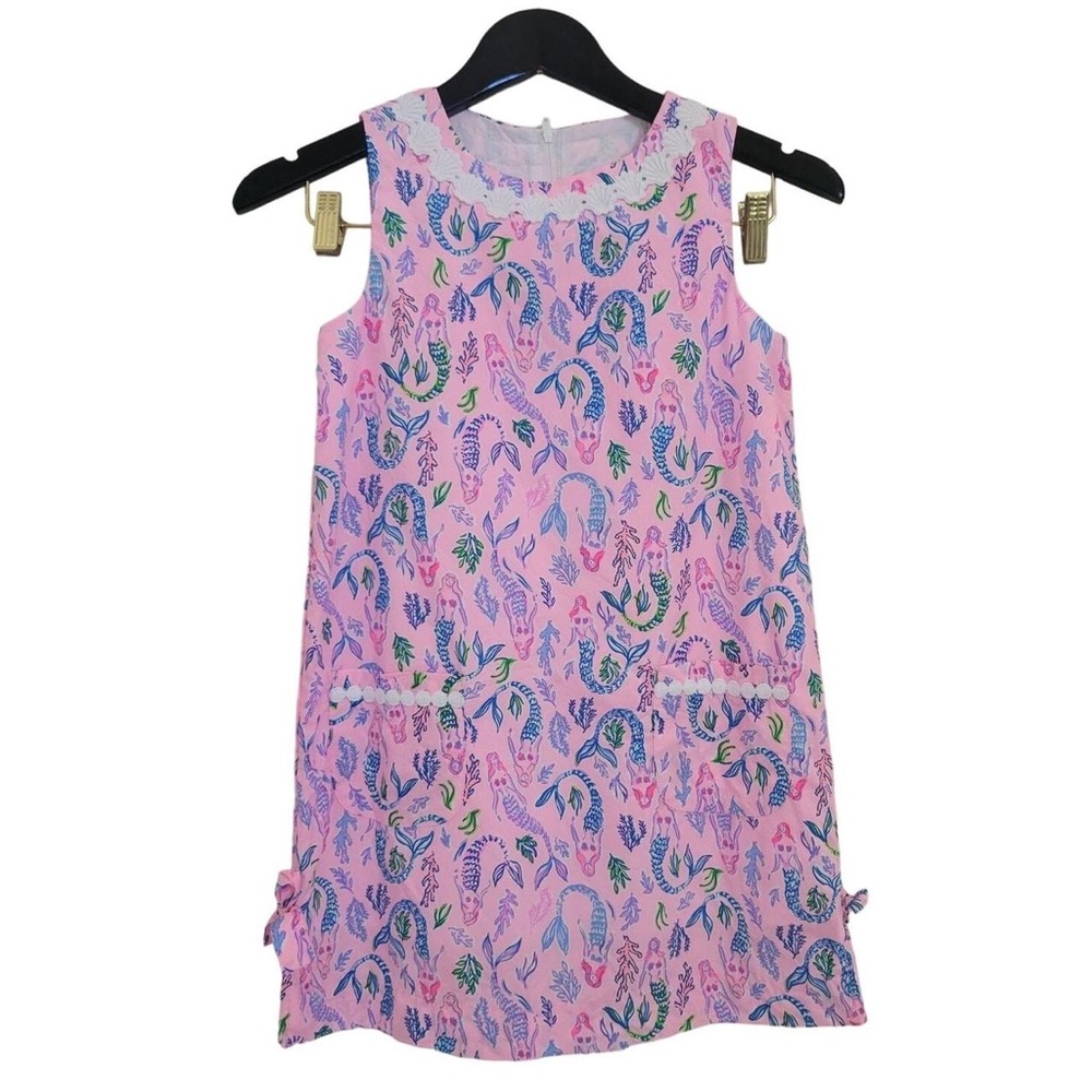 Pink Sleeveless Dress with Floral Print
